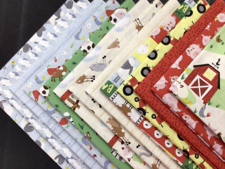 NEW! Farm-tastic Friends - PROMO Fat Quarter Bundle (13/2) - by Sweet Cee Creative for Studio E - Farmtastic FQB-Yardage - on the bolt-RebsFabStash