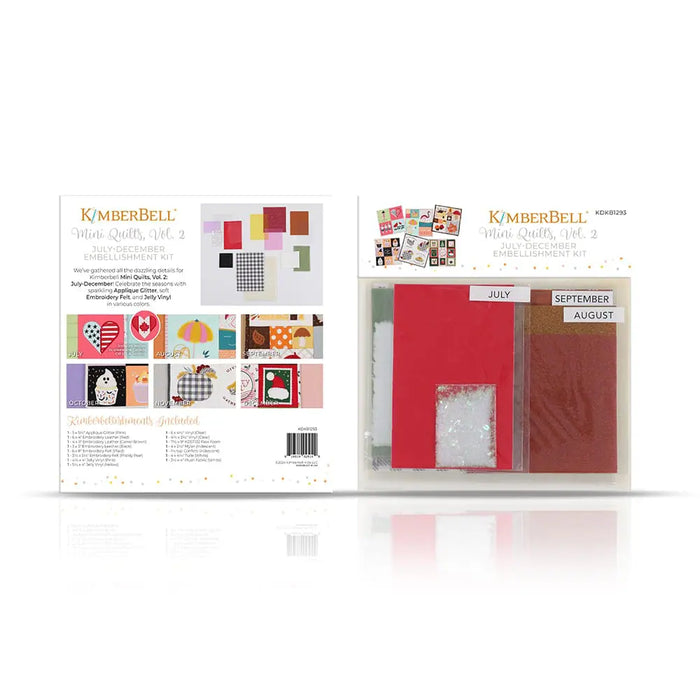 Kimberbell - Mini Quilts, Vol. 2 July-December - Embellishment Kit - KDKB1293