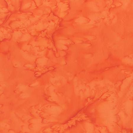 Lava Solid Batik - Tangerine - Per Yard - Anthology - Batik Basics - 100Q-1447 TANGERINE-Yardage - on the bolt-RebsFabStash