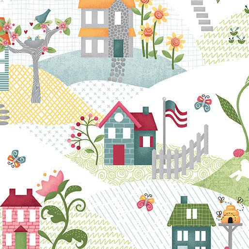 Wander Lane - Primrose Path - per yard - Nancy Halvorsen for Benartex - Mutli - 13601-99