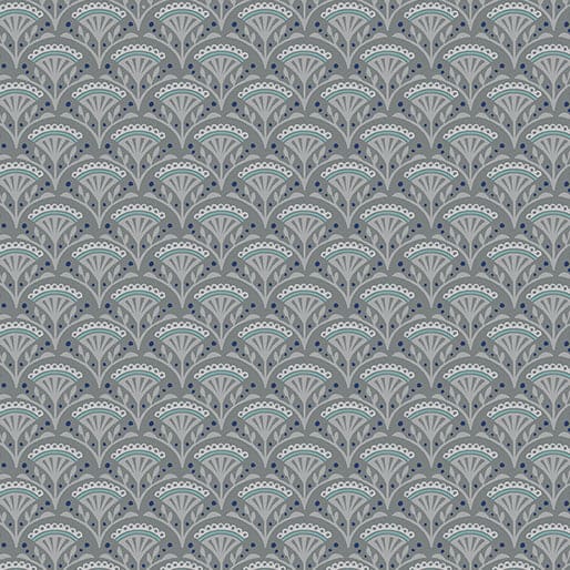 Wander Lane - Dew Drops - per yard - Nancy Halvorsen for Benartex - Navy - 13609-11