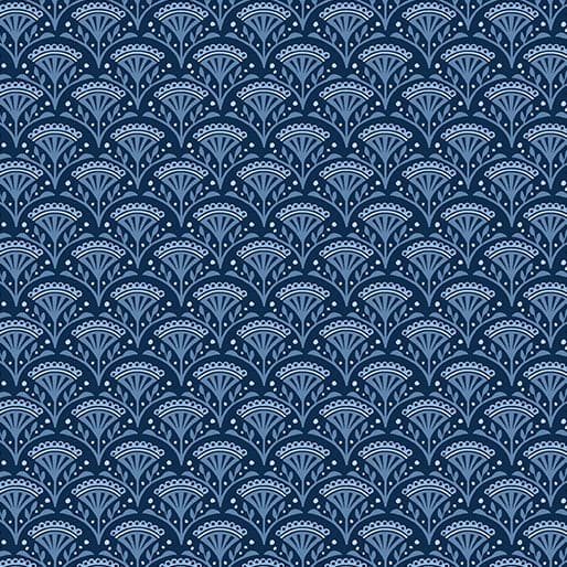 Wander Lane - Dew Drops - per yard - Nancy Halvorsen for Benartex - Nickel - 13609-14