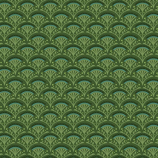 Wander Lane - Dew Drops - per yard - Nancy Halvorsen for Benartex - Brick - 13609-10