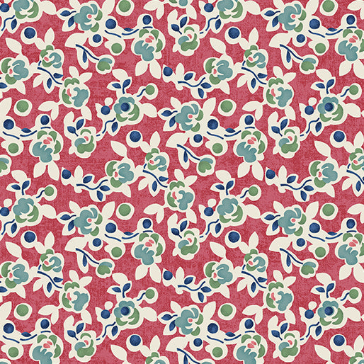 Wander Lane - Snippets - per yard - Nancy Halvorsen for Benartex - Salmon - 13606-26