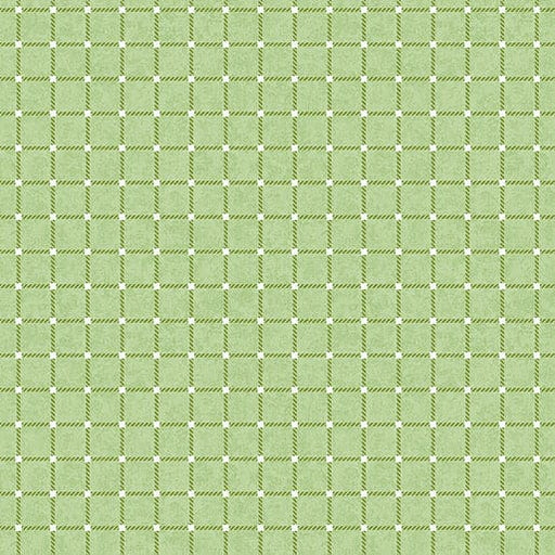 Wander Lane - Criss Cross - per yard - Nancy Halvorsen for Benartex - Celery - 13604-40-RebsFabStash