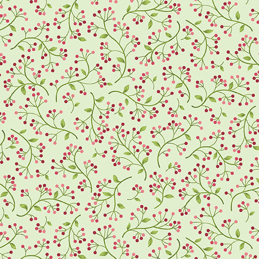 Wander Lane - Dew Drops - per yard - Nancy Halvorsen for Benartex - Nickel - 13609-14