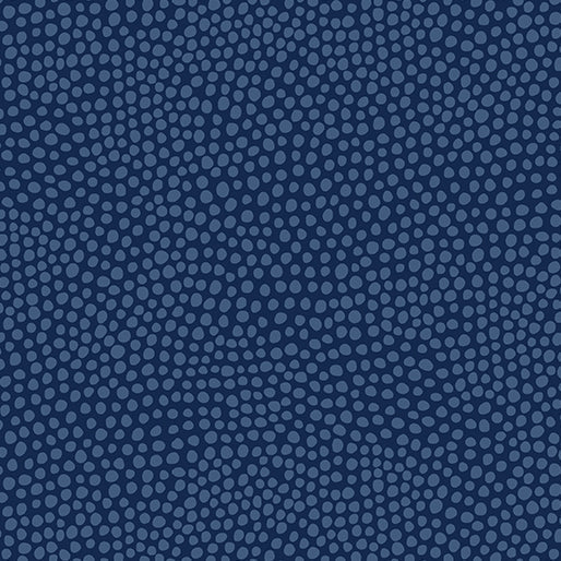 Wander Lane - Dew Drops - per yard - Nancy Halvorsen for Benartex - Navy - 13609-11-RebsFabStash