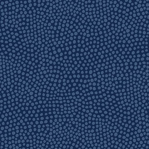 Wander Lane - Dew Drops - per yard - Nancy Halvorsen for Benartex - Navy - 13609-11-RebsFabStash