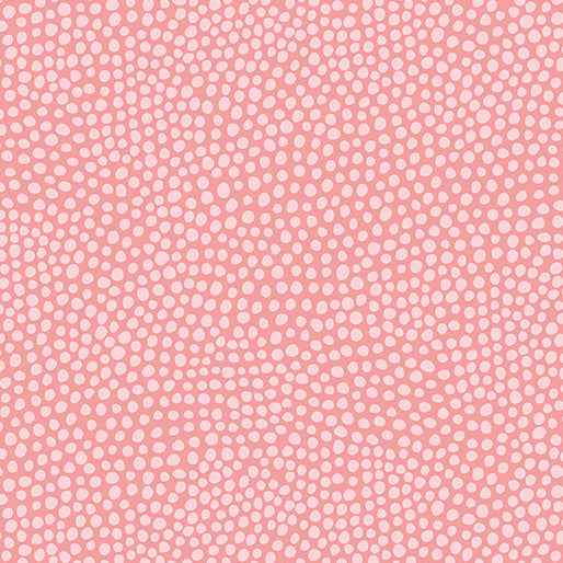 Wander Lane - Dew Drops - per yard - Nancy Halvorsen for Benartex - Coral - 13609-27-RebsFabStash