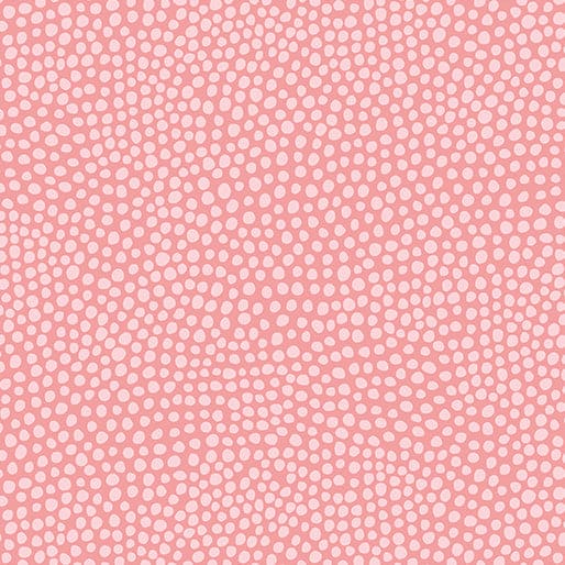 Wander Lane - Dew Drops - per yard - Nancy Halvorsen for Benartex - Coral - 13609-27-RebsFabStash