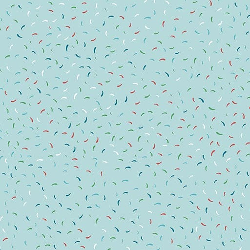 Wander Lane II - Sprinkles - per yard - Nancy Halvorsen for Benartex - Aqua - 13657-24-Yardage - on the bolt-RebsFabStash