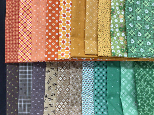 Lori Holt Fall Inspiration - PROMO Fat Quarter Bundle - (21) 18" x 21" - by Lori Holt of Bee in my Bonnet for Riley Blake Designs-Fat Quarters/F8s/Bundles-RebsFabStash