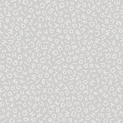 Quilting Illusions - per yard - Quilting Treasures - Alphabets - Grey on Grey - 26760 - K-Yardage - on the bolt-RebsFabStash