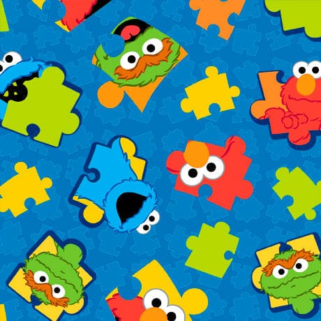 Sesame Street - per 18"x 43" panel - Quilting Treasures - Character Blocks - Blocks - 27910 X