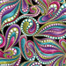 108" WIDE - Per yd - Benartex - Paisley Style Black Multi-4203W-12-Wide 108" - Quilt Backs-RebsFabStash