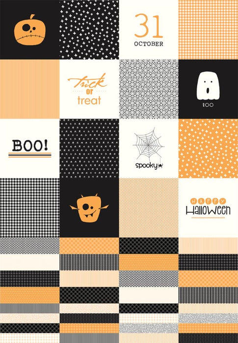 Late October Halloween Treat Bag PANEL - by Sweetwater for Moda - 36"x 54" panel - 55598-11P