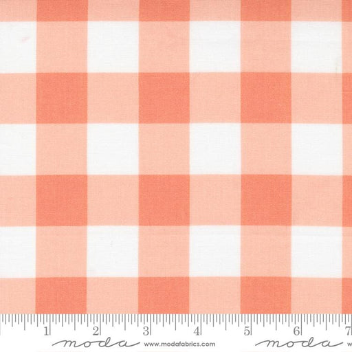 Sunwashed by Corey Yoder of Coriander Quilts for MODA - per yard - Coral - large gingham - 29165 18-Yardage - on the bolt-RebsFabStash