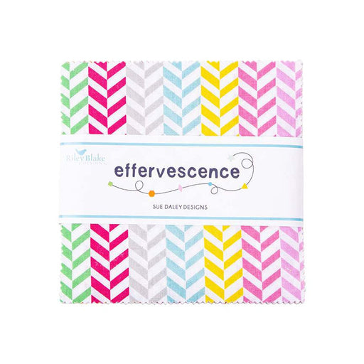 Effervescence - Charm Pack - (42) 5" Squares - Stacker - by Sue Daley for Riley Blake Designs - 5-13730-42-RebsFabStash