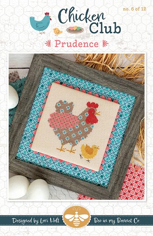 Chicken Club - Prudence - Cross Stitch PATTERN - Design by Lori Holt of Bee in my Bonnet - It's Sew Emma ISE-483-Patterns-RebsFabStash