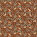 Fall Into Autumn - by the yard - by Art Loft for Studio E - 7252-35 Fall - paisley and flowers on burnt orange