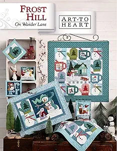 On Wander Lane - Art to Heart - Book/Patterns - by Nancy Halvorsen - block Quilt - Mini Quilts Wall Hangings - Set of 12