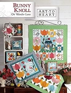 On Wander Lane - Art to Heart - Book/Patterns - by Nancy Halvorsen - block Quilt - Mini Quilts Wall Hangings - Set of 12