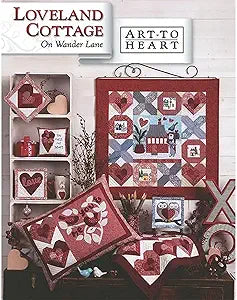 On Wander Lane - Art to Heart - Book/Patterns - by Nancy Halvorsen - block Quilt - Mini Quilts Wall Hangings - Set of 12