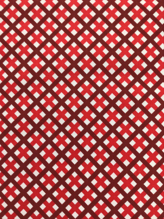 Sweet Freedom - per yard - by Beverly McCullough for Riley Blake Designs - Red Plaid - C14417 RED-Yardage - on the bolt-RebsFabStash