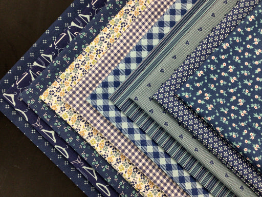 Lori Holt Denims - PROMO Fat Quarter Bundle - (12) or (10) FQ's -18" x 21" - by Lori Holt of Bee in my Bonnet for Riley Blake-Fat Quarters/F8s/Bundles-RebsFabStash