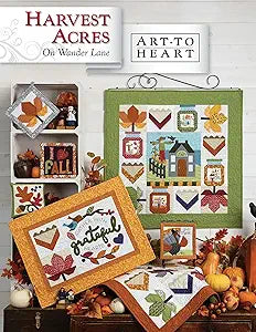 On Wander Lane - Art to Heart - Book/Patterns - by Nancy Halvorsen - block Quilt - Mini Quilts Wall Hangings - Set of 12