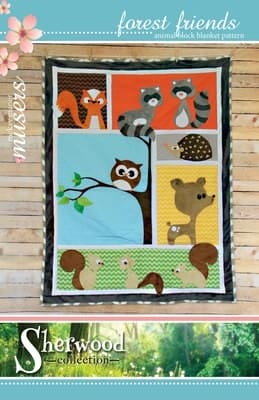 Forest Friends - Animal Block Blanket Pattern - Designed by Mckay Manor Musers - Uses Shannon Cuddle Fabrics-Patterns-RebsFabStash