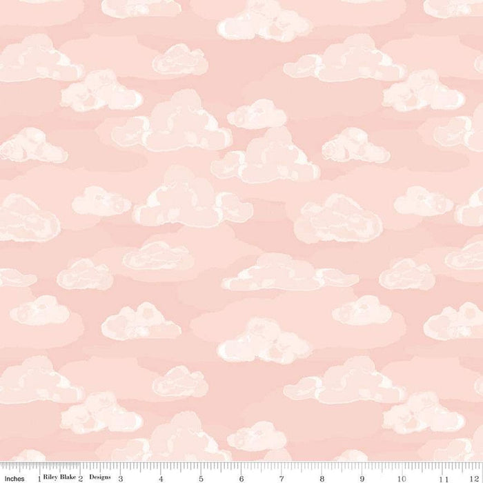 Wild and Free - Clouds - per yard - by Gracey Larson for Riley Blake Designs - C12934-Pink-RebsFabStash