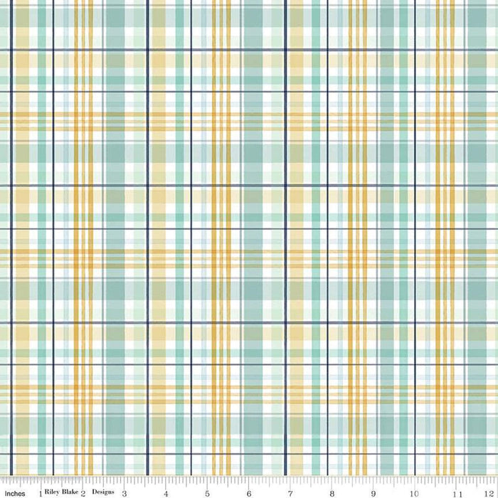 It's a Boy Plaid - per yard - by Echo Park for Riley Blake Designs - C13253-Hunter