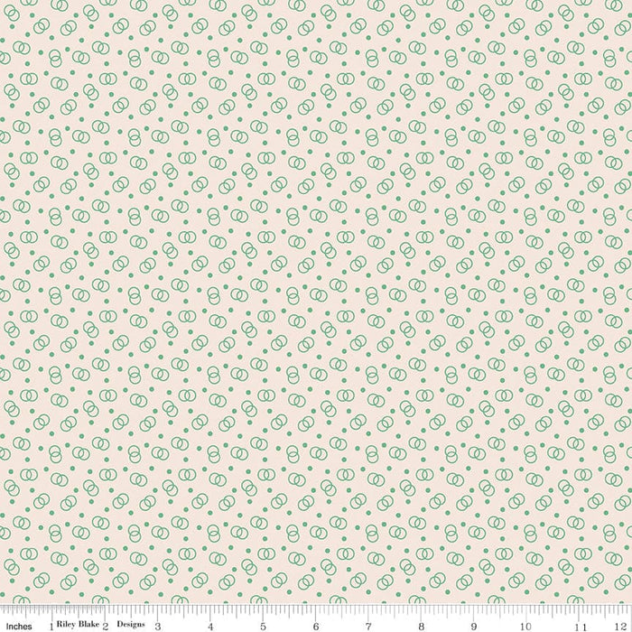 Bee Dots - Lori Holt for Riley Blake Designs - C14181 - Alpine - Lucille Alpine