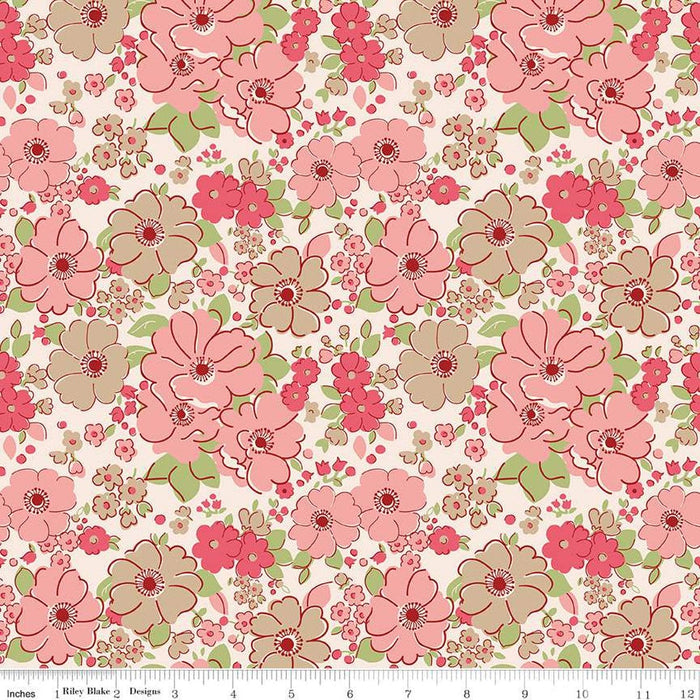 Mercantile - Lori Holt for Riley Blake Designs - Mercantile Treasure - C14400-Coral