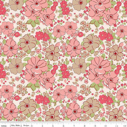 Mercantile - Lori Holt for Riley Blake Designs - Mercantile Lovely - C14380-Tea Rose-Yardage - on the bolt-RebsFabStash