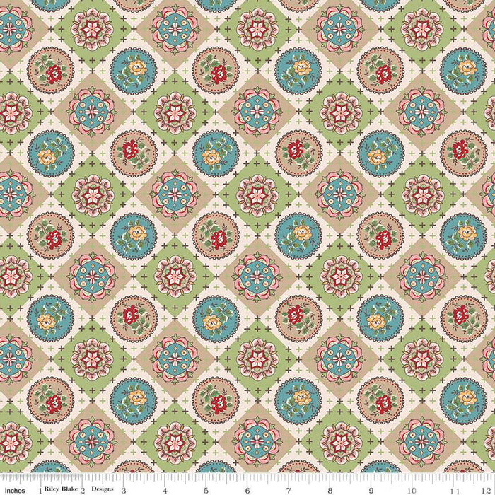 Mercantile - Lori Holt for Riley Blake Designs - Mercantile Dearest - C14387-Coral