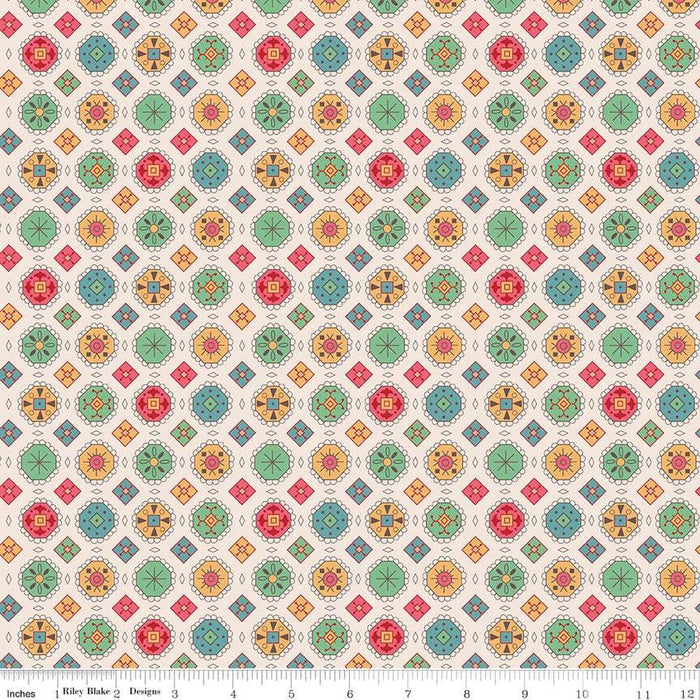 Mercantile - Lori Holt for Riley Blake Designs - Mercantile Treasure - C14400-Coral