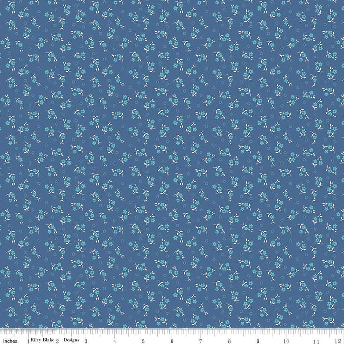 Mercantile - Lori Holt for Riley Blake Designs - Mercantile Delightful - C14388-Denim-RebsFabStash