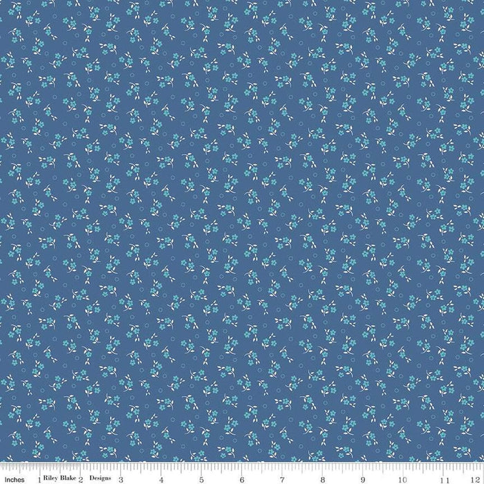 Mercantile - Lori Holt for Riley Blake Designs - Mercantile Delightful - C14388-Denim-RebsFabStash