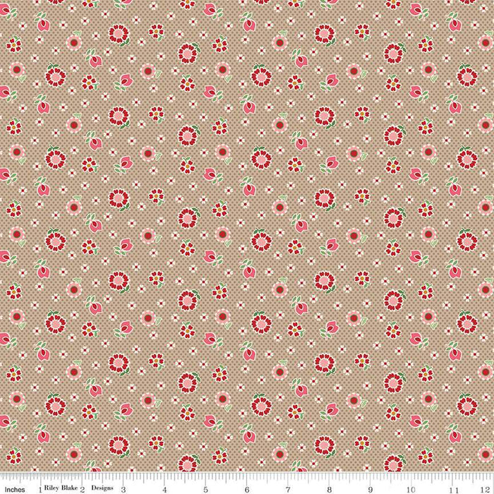 Mercantile - Lori Holt for Riley Blake Designs - Mercantile Dearest - C14387-Coral