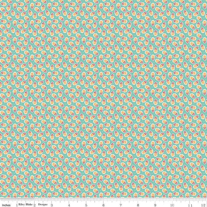 Mercantile - Lori Holt for Riley Blake Designs - Mercantile Quaint - C14392-Sea Glass-Yardage - on the bolt-RebsFabStash