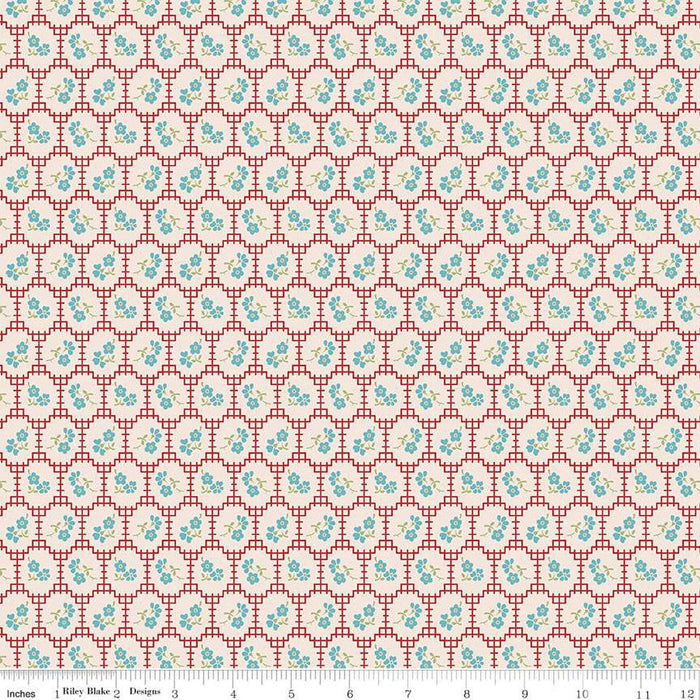 Mercantile - Lori Holt for Riley Blake Designs - Mercantile Recollect - C14393-Schoolhouse-Yardage - on the bolt-RebsFabStash