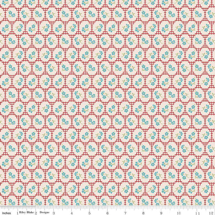 Mercantile - Lori Holt for Riley Blake Designs - Mercantile Dearest - C14387-Coral