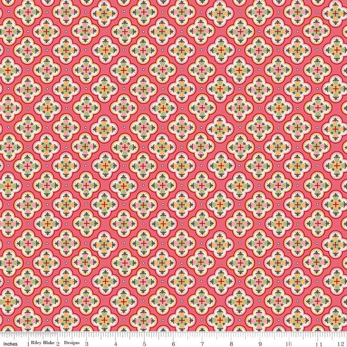 Mercantile - Lori Holt for Riley Blake Designs - Mercantile Treasure - C14400-Coral