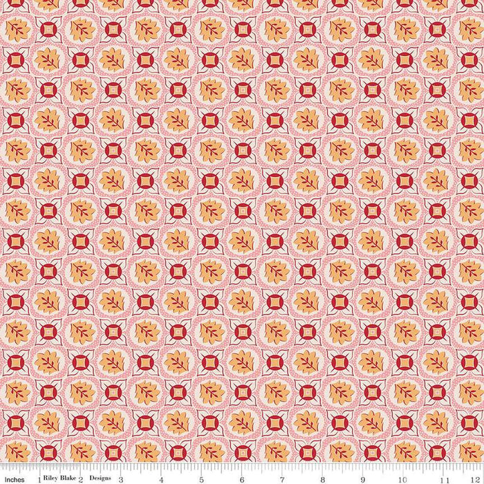 Mercantile - Lori Holt for Riley Blake Designs - Mercantile Treasure - C14400-Coral-Yardage - on the bolt-RebsFabStash