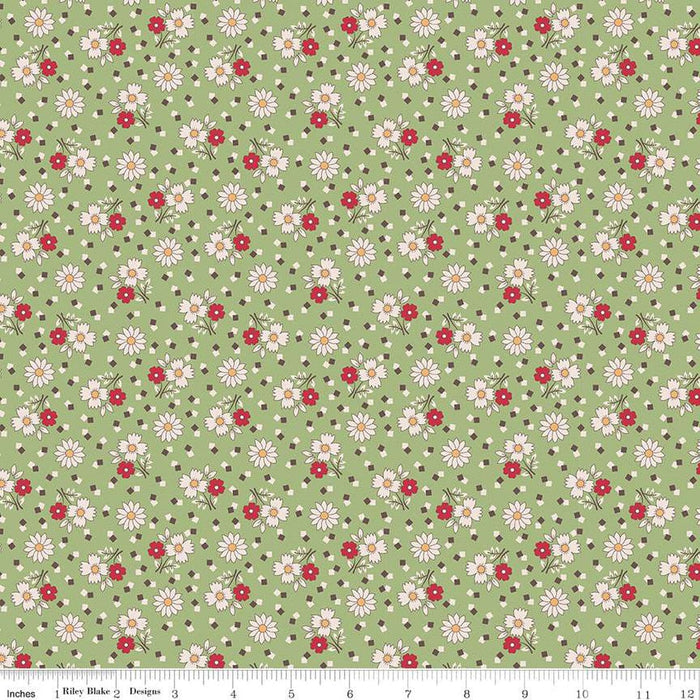 Mercantile - Lori Holt for Riley Blake Designs - Mercantile Yesterday - C14401-Lettuce-RebsFabStash