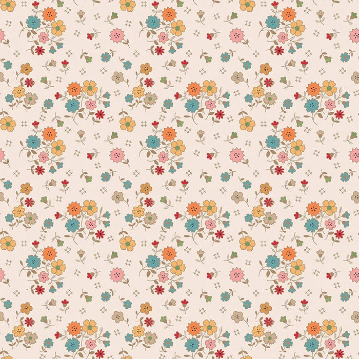 Autumn - Lori Holt for Riley Blake Designs - per yard - Latte Floral on cream - C14650-Latte