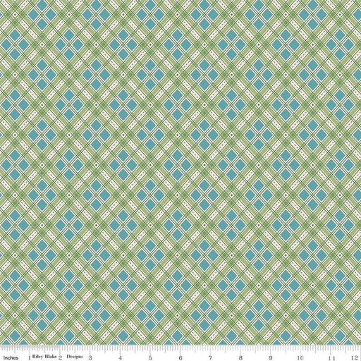 Autumn - Lori Holt for Riley Blake Designs - per yard - Lettuce Plaid - C14651-Lettuce-Yardage - on the bolt-RebsFabStash