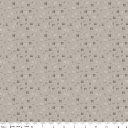 Autumn - Lori Holt for Riley Blake Designs - per yard - Pewter Squares - C14653- PEWTER-Yardage - on the bolt-RebsFabStash